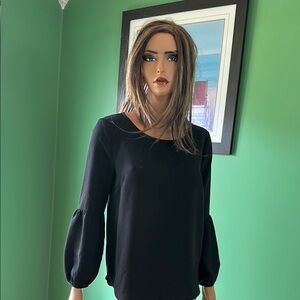 🖤🖤NWOT Ann Taylor Black Relaxed Bell Sleeve Blouse🖤🖤
